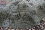 Roca del nen o de l’home. Roca amb gravats rupestres amb una figura antopomorfa al Pla de&nbsp;Savassona