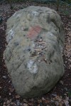 Roca del nen o de l’home. Roca amb gravats rupestres amb una figura antopomorfa al Pla de&nbsp;Savassona