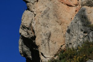 "Cavall" a la roca del Barranc de les Nines