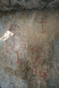 Pintures rupestres del Mas d'en Carles. Rojals, Montblanc, Muntanyes de Prades