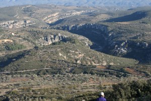 Vista del Barranc de la Valltorta des del Montegordo