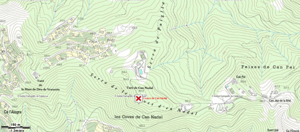 Coves de Can Nadal mapa