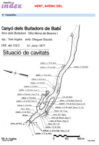 Speleoindex Canyó Beví per A. Inglès